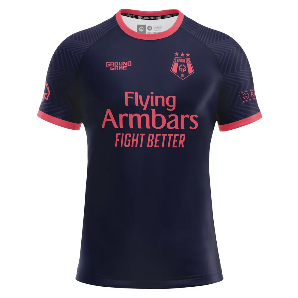 Ground Game FC Armbar Rashguard - Navy Blue