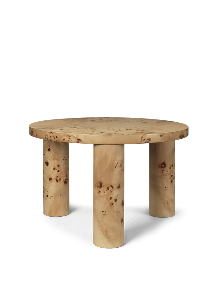 Ferm Living Post Coffee Table, Poplar Burl