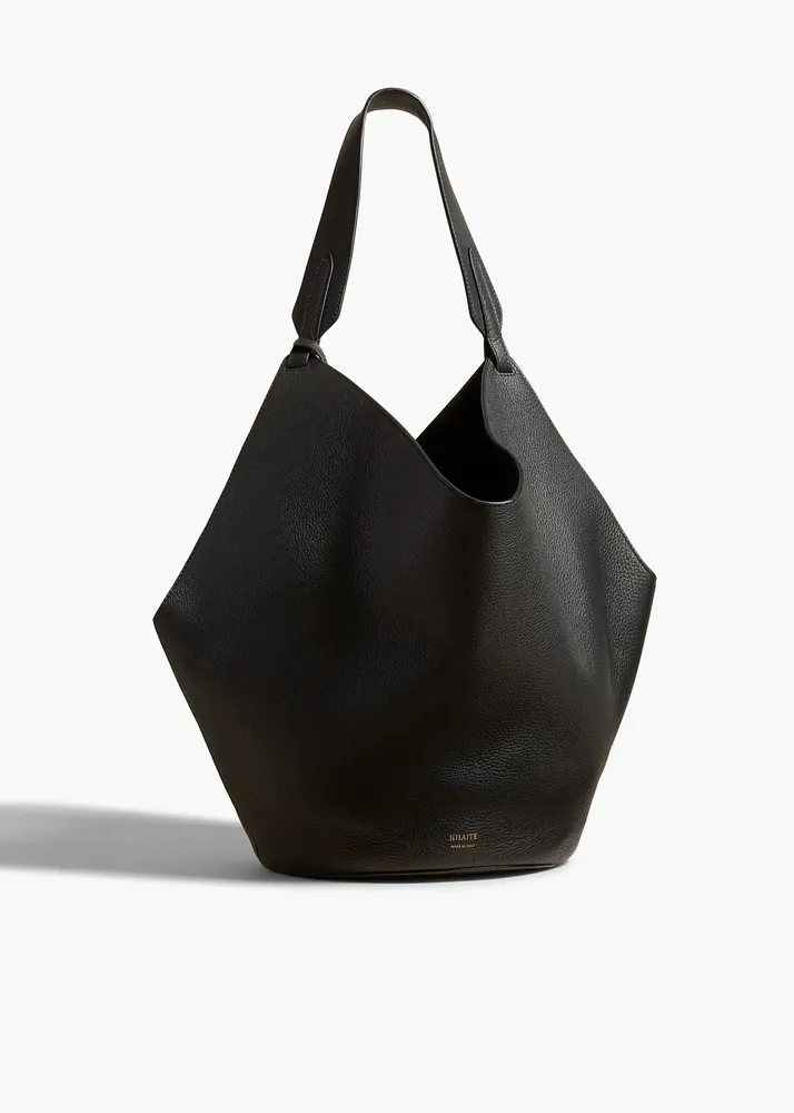 KHAITE Medium Lotus Tote, Black