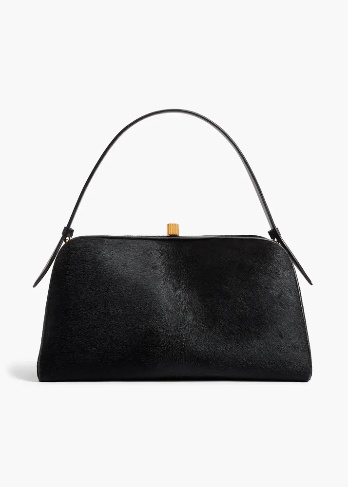 KHAITE Cate Bag, Black Haircalf