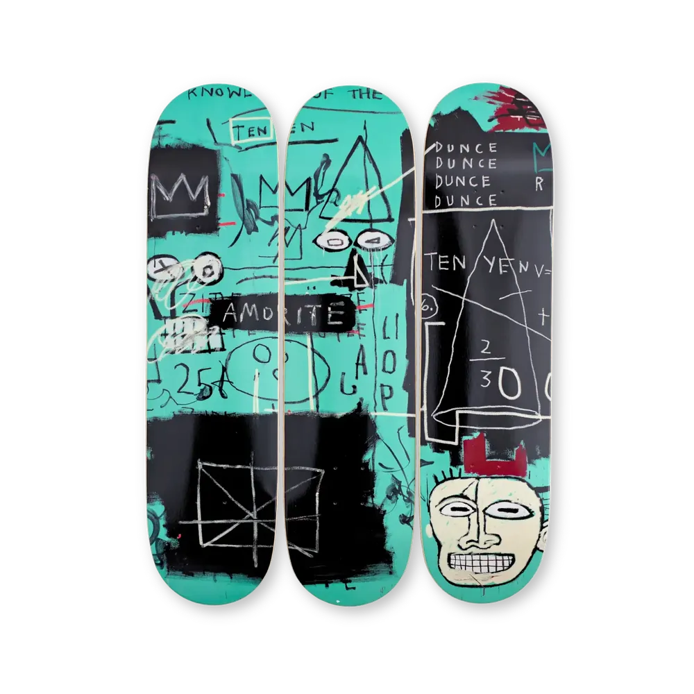 The Skateroom — Jean-Michel Basquiat ‘Equals Pi’ Triptych