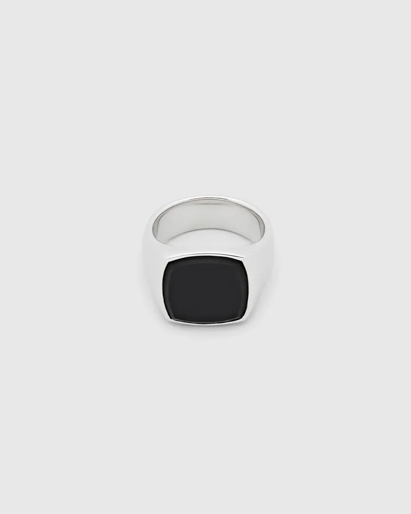 Tom Wood Cushion Black Onyx Ring