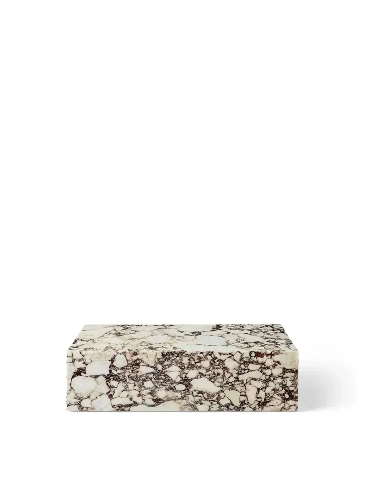 Audo Copenhagen Plinth Low, Calacatta Viola
