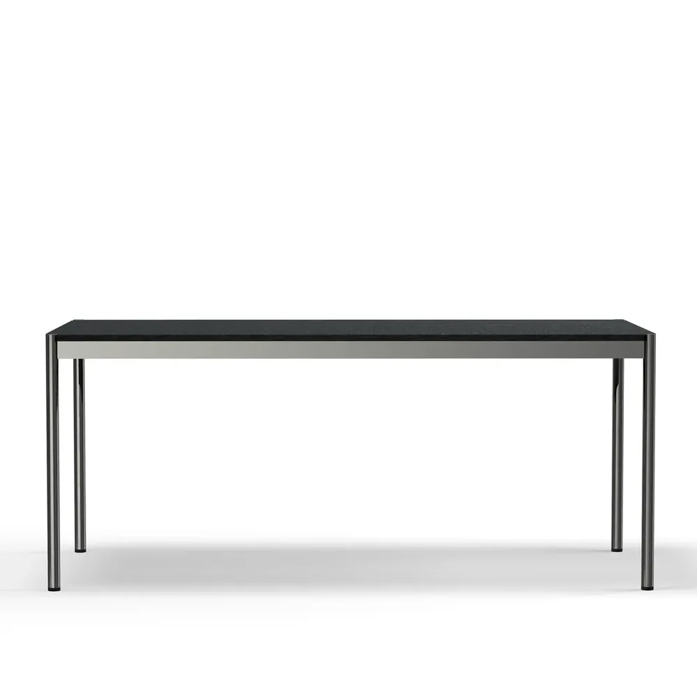 USM Haller table black linoleum (T69)