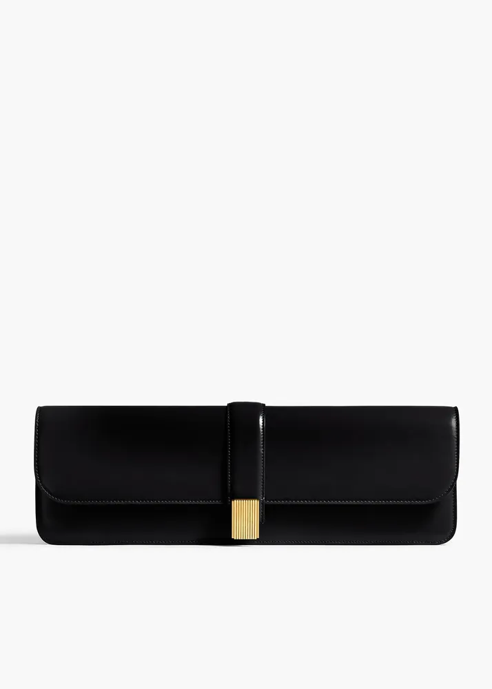 KHAITE Blake Long Clutch, Black